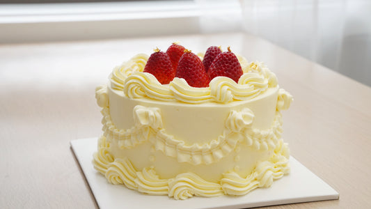 Strawberry Vintage Fresh Cream Cake